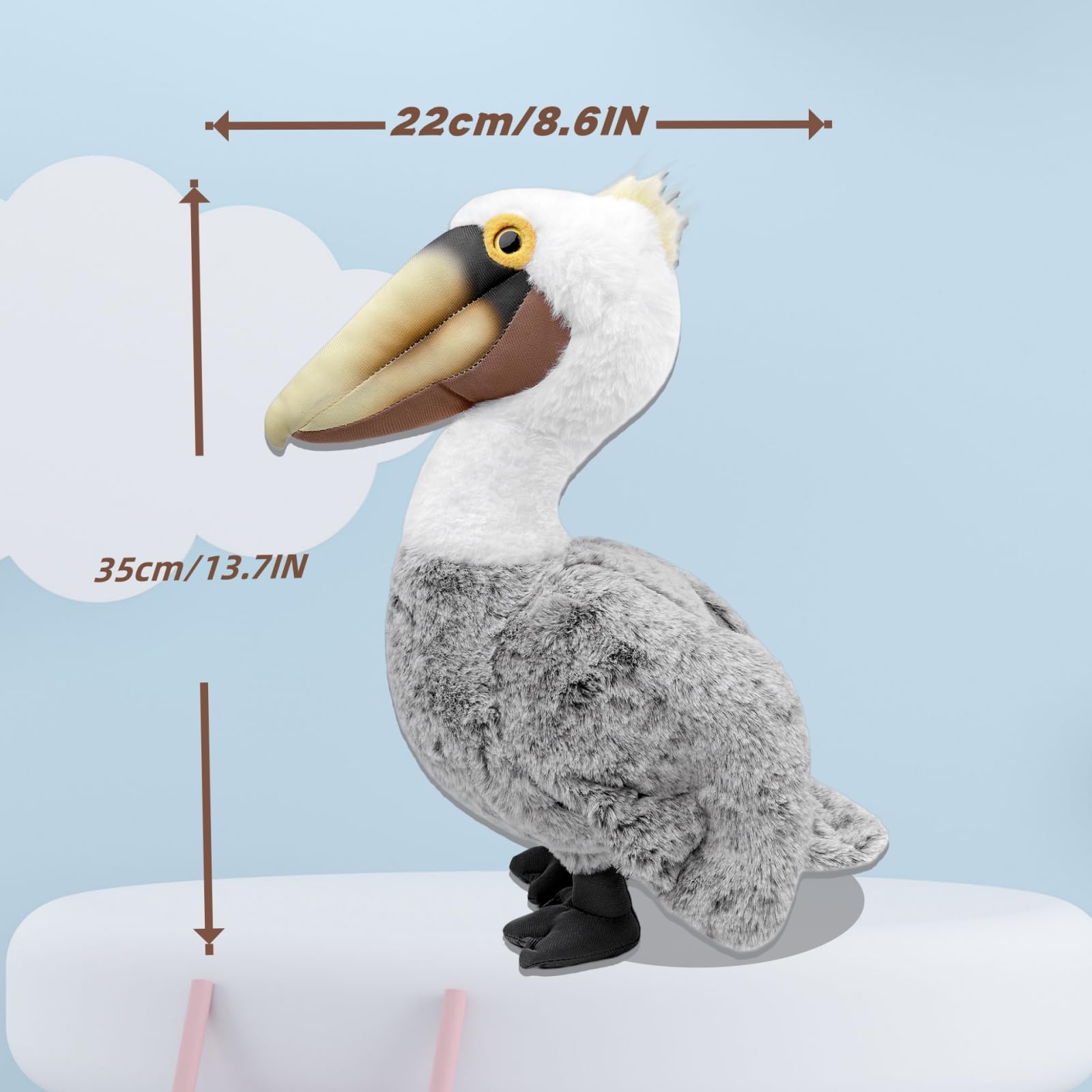マキ　鳥　ペリカン　タペストリー Amazon.co.jp: FRANKIEZHOU リアルなペリカンバードのぬいぐるみ