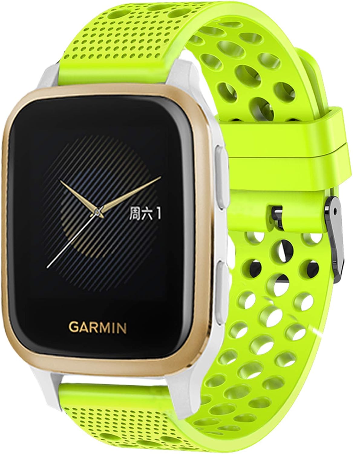 YOUkei Compatible with Garmin Venu 2 Plus Bands, Silicone Replacement Wristbands Sport Strap with Metal Buckle Compatible with Garmin Venu Sq Smartwatch/Venu 2 Plus Smartwatch 2022 (3 PACK)