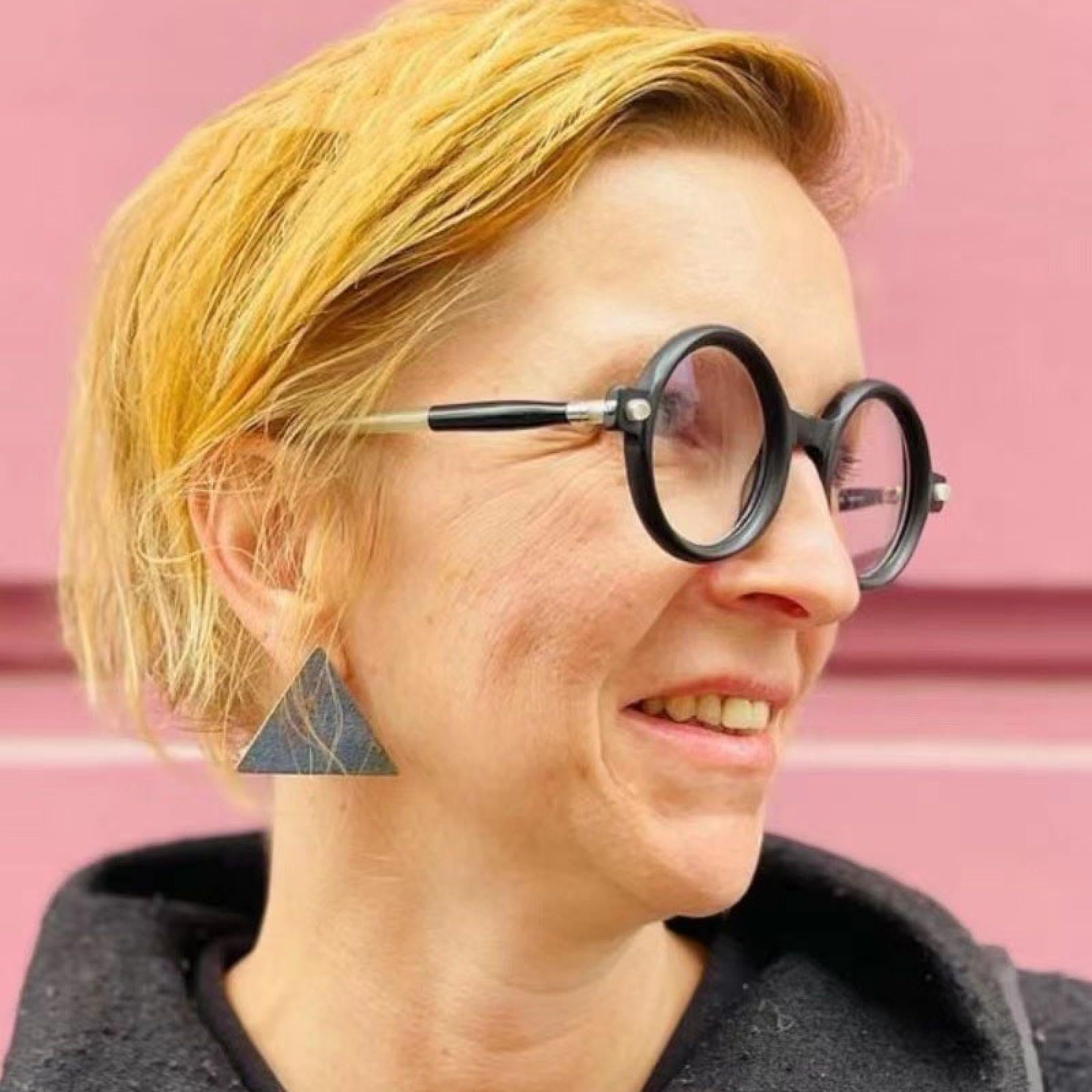 Occhiali da sole rotondi da donna alla moda, retrò, da uomo, con montatura anti-luce blu