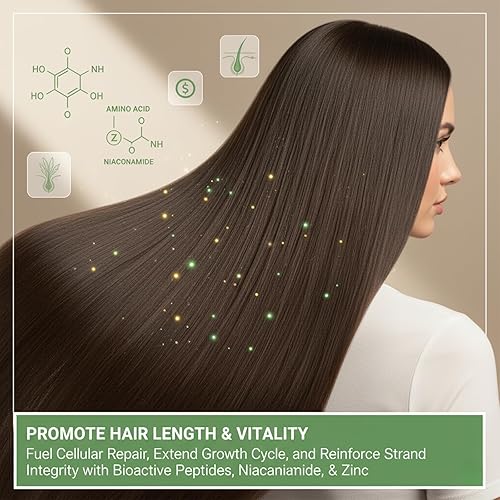 Miniatura 4 de ALBIKYU El multiplicador de cabello, suero para el crecimiento del cabello ayuda en el engrosamiento y crecimiento del cabello, contiene cafeína