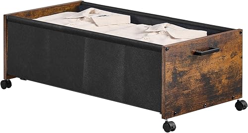 Almacenamiento debajo de la cama con ruedas, contenedores de almacenamiento debajo de la cama, cajones debajo de la cama con marco de metal, para