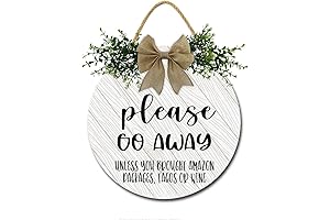 Go Away Sign For Front Door Outdoor Farmhouse