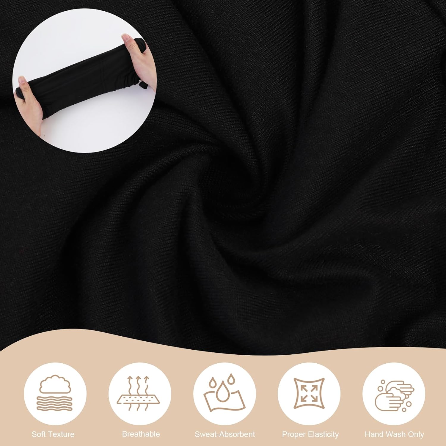 XEPST 3 PCS Hijab Undercap for Women, Islamic Muslim Full Cover Under Hijabcap Milk Silk Fabric Hijab Underscarf Solid Color Adjustable Tie Back Inner Head Scarf Turbans for Women Chemo Sleep Cap - Image 4