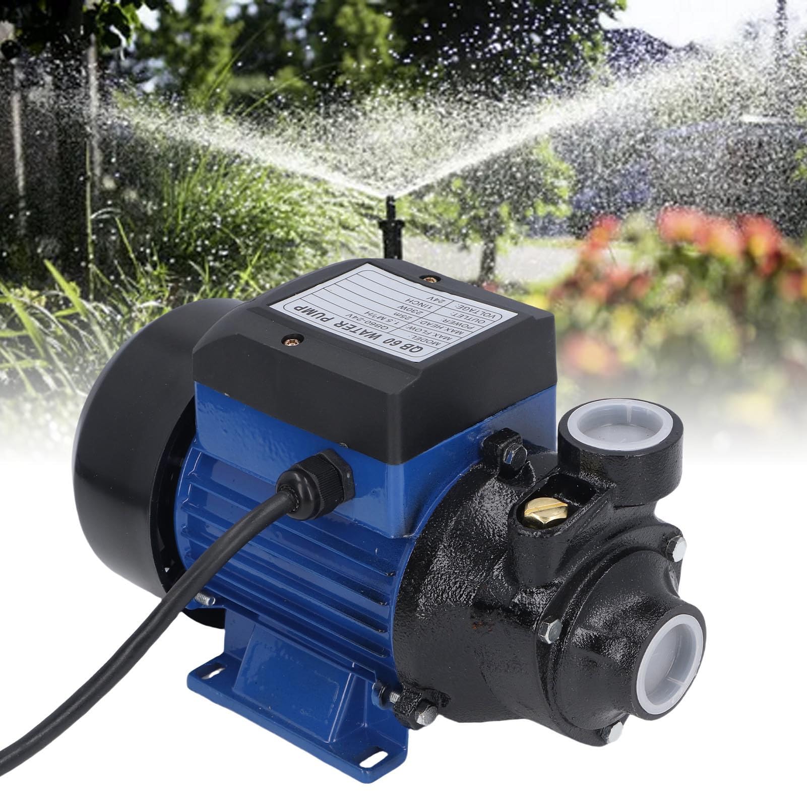 Bomba de pozo solar, bomba de refuerzo de aspersor eléctrico, junta de tubería de 1 pulgada, 180W para estanque de jardín