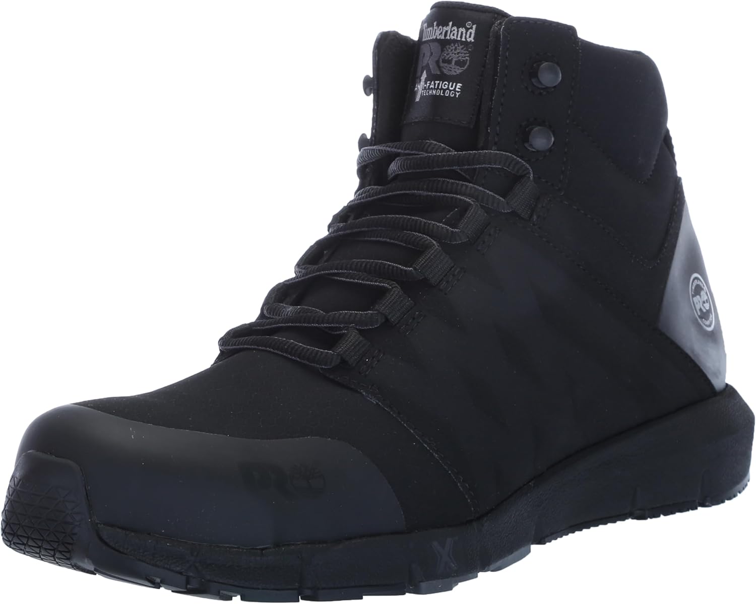 Timberland PRO Men's Radius Mid Composite Safety Toe Industrial Athletic Work Shoe, Black Raptek-2024 NEW, 8M