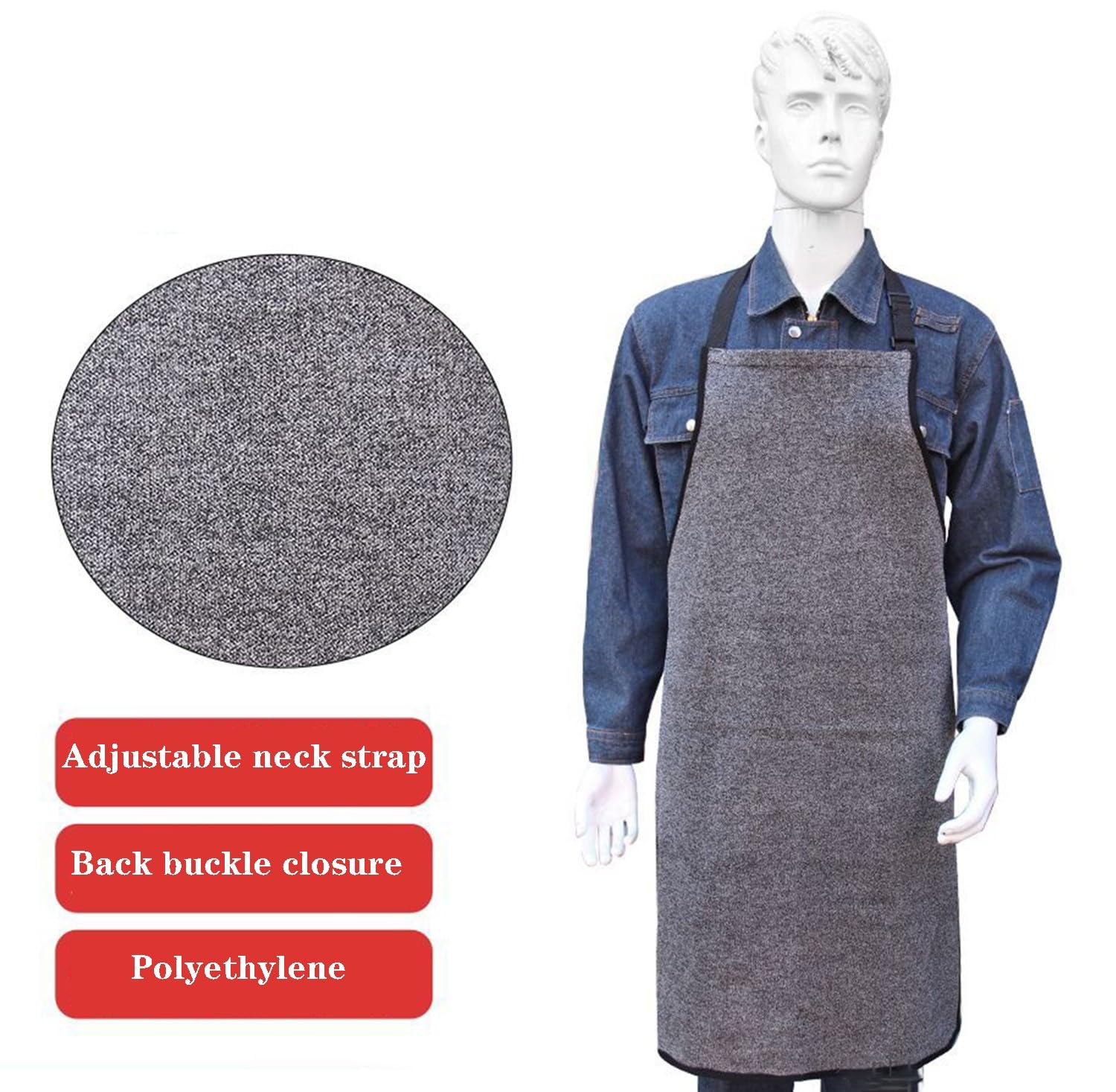 Tablier De Protection Au Travail Tablier D'assurance-Travail L'épreuve des Coupures À Quatre Niveaux Tablier De Sécurité Résistant À l'usure Et Aux Coups De Couteau, Vêtements De Boucher A4