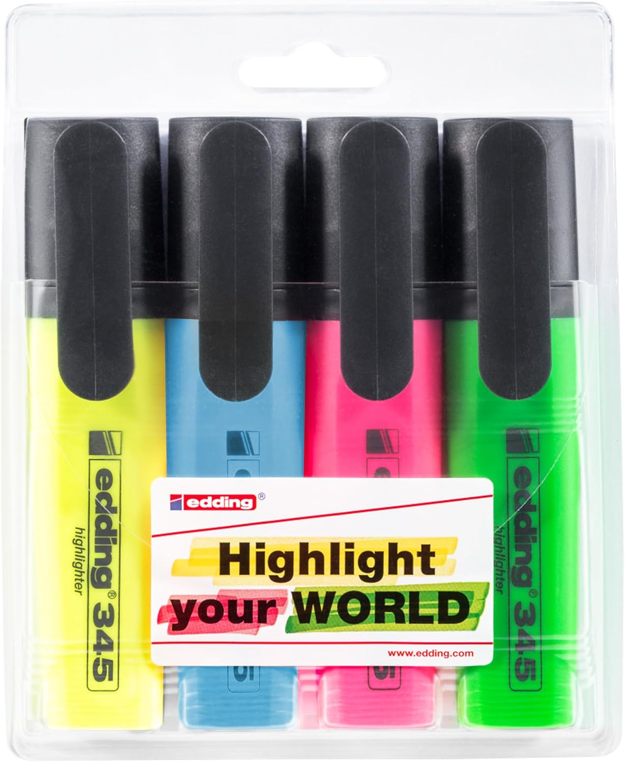 edding 4 Highlighter Pens