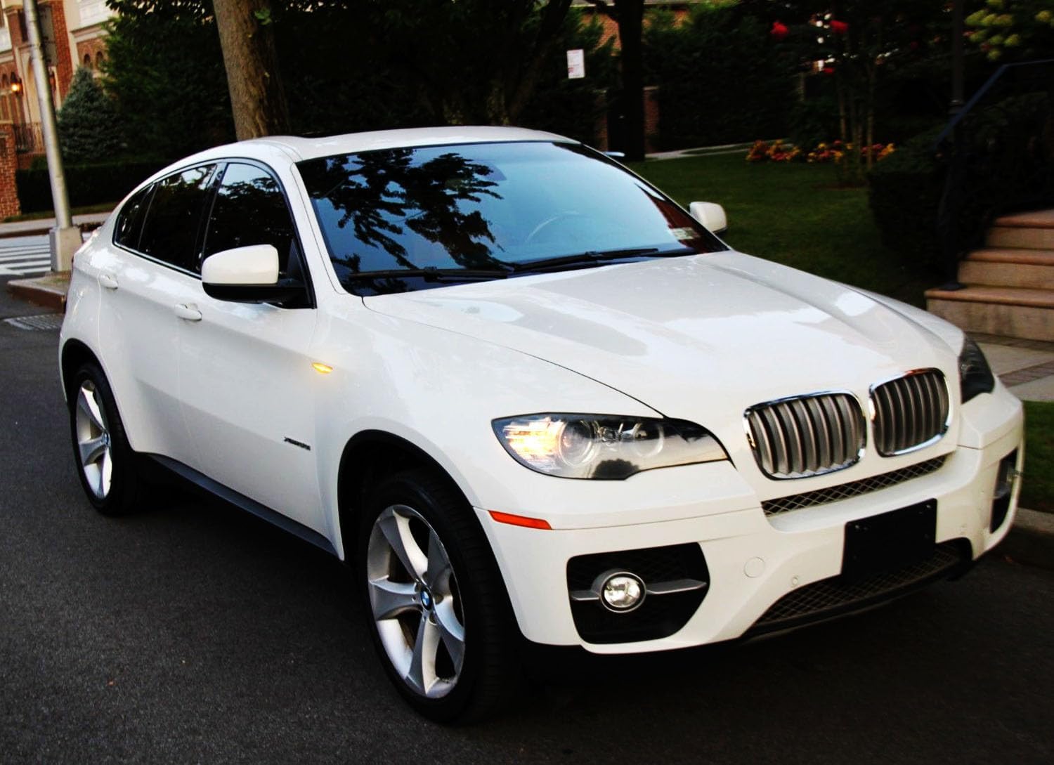 iJDMTOY Clear Lens 20-SMD Sequential Flash Amber LED Front Fender Side Marker Light Assembly Compatible With BMW X3 X5 X6, Replace OEM Clear Sidemarker Lamps