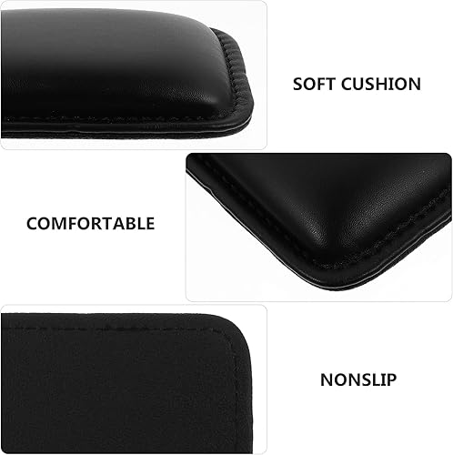 Miniatura 7 de Alfombrilla para reposamuñecas para computadora, reposamuñecas ergonómica, de cuero, almohadilla de espuma viscoelástica para reposamuñecas,