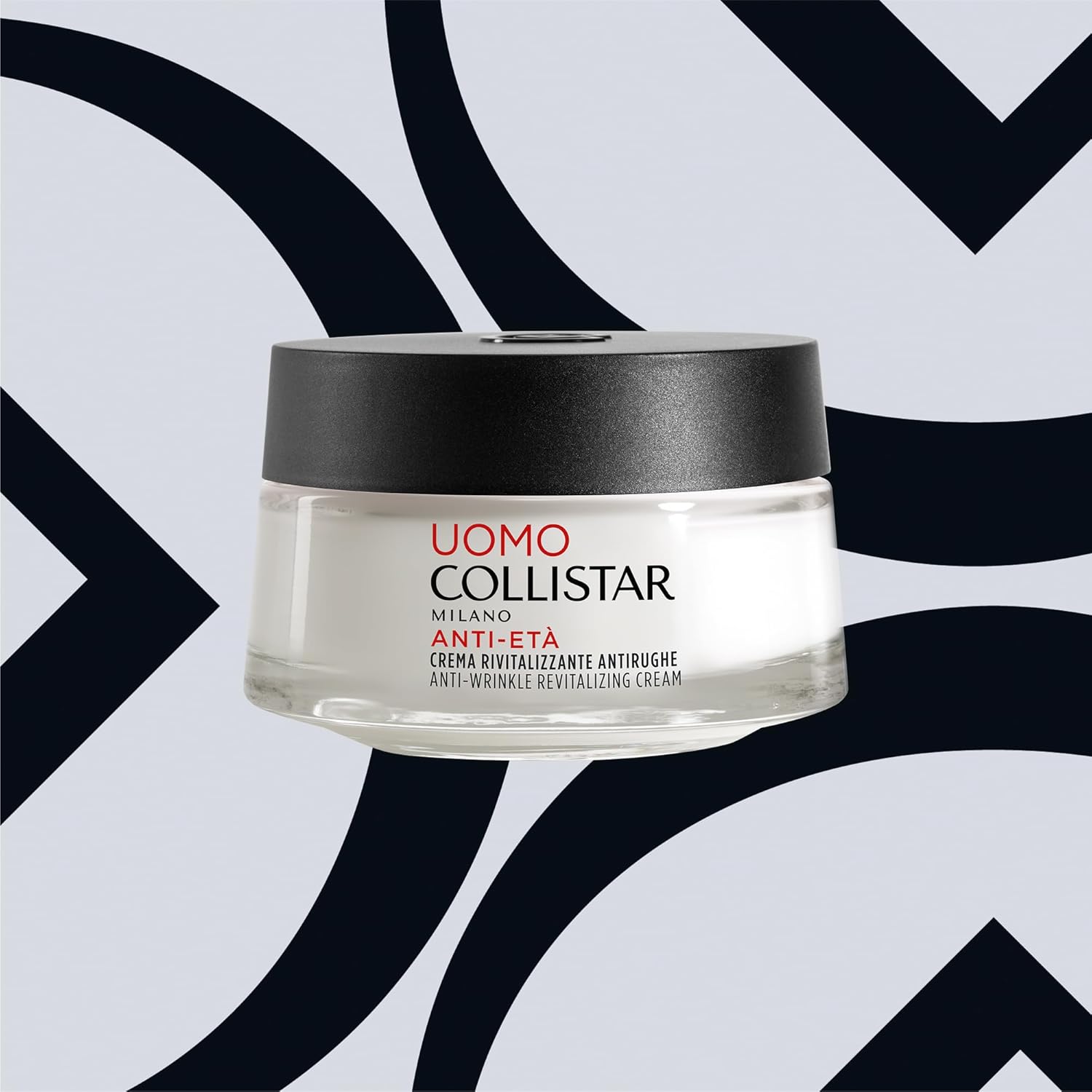 Collistar Linea Uomo Crema Antirughe Rivitalizzante, Previene le Rughe e Rimpolpa Quelle Esistenti dall'interno, Crema Non Grassa e di Facile Assorbimento, Pelle più Tonica ed Elastica, 50 ml