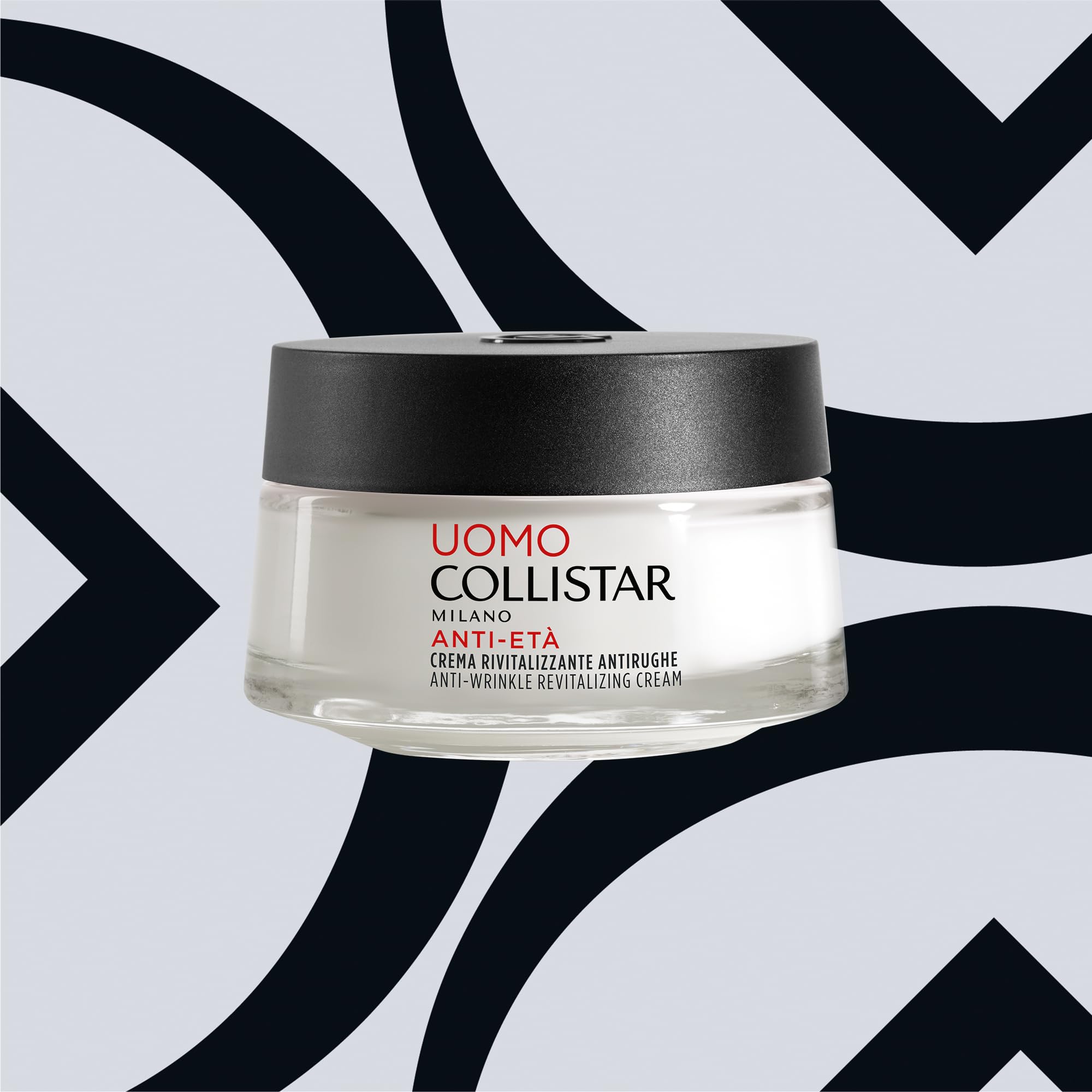 Collistar Linea Uomo Crema Antirughe Rivitalizzante, Previene le Rughe e Rimpolpa Quelle Esistenti dall'interno, Non Grassa e di Facile Assorbimento, Pelle più Tonica ed Elastica, 50 ml