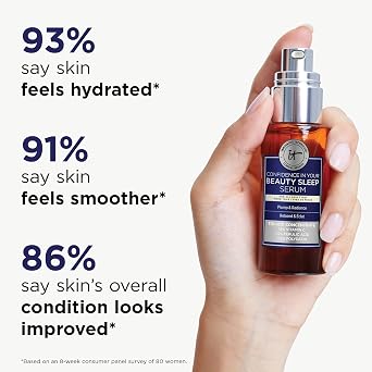 IT Cosmetics Confidence in Your Beauty Sleep Triple Antioxidant Face Serum | Anti-aging Brightening Serum for Night, 100% Active Formula, No Filler Ingredients, Suitable for All Skin Types + Mature Skin