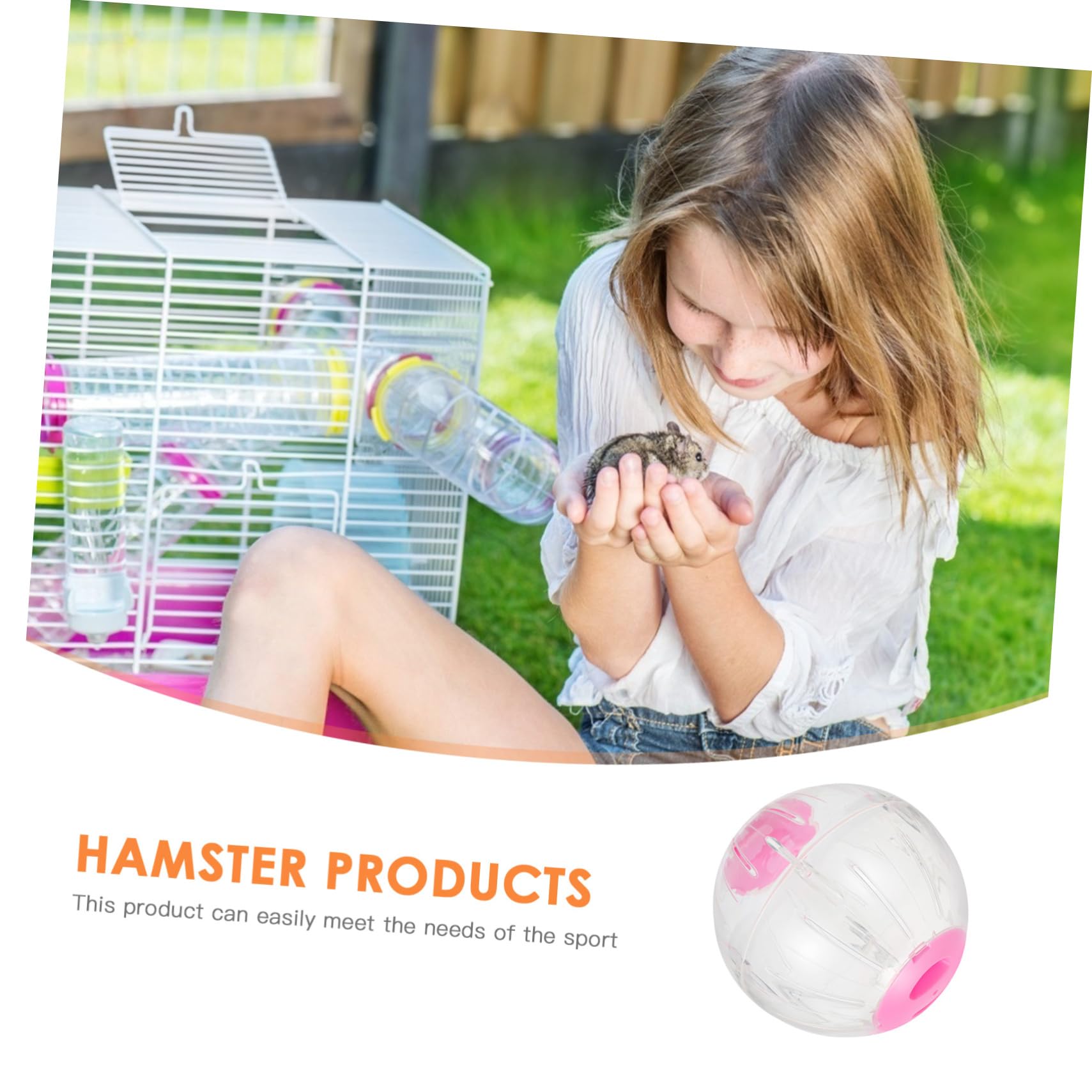 COLLBATH Hamsterlaufball Trainingsball Transparent 18, 5cm Kunststoff