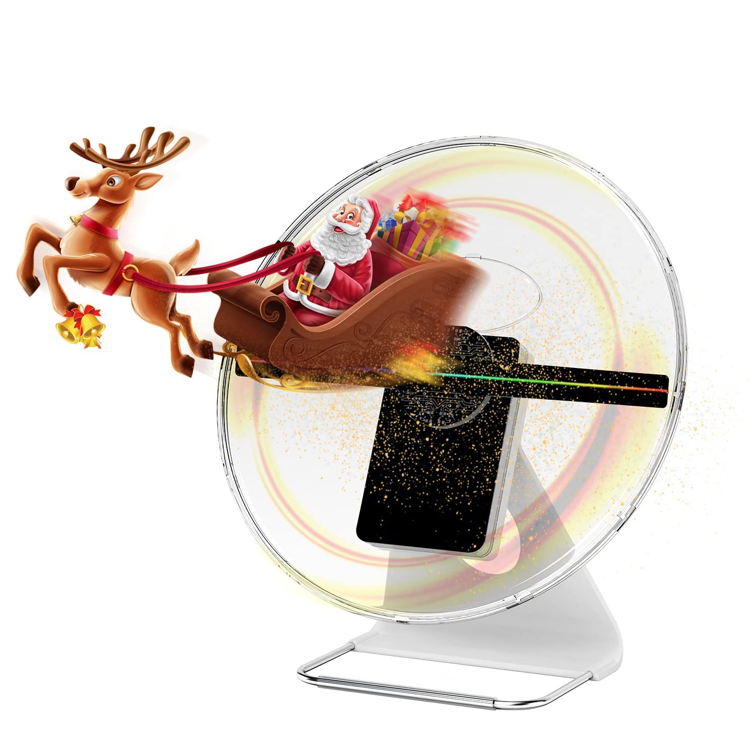 Zuzu A-2 WiFi-Ready 3D Hologram Desktop .Fan Custom Design Logo,Best for Business Events Display Ultra Thin Holographic Advertising Machine with One Year Warranty-picture-31