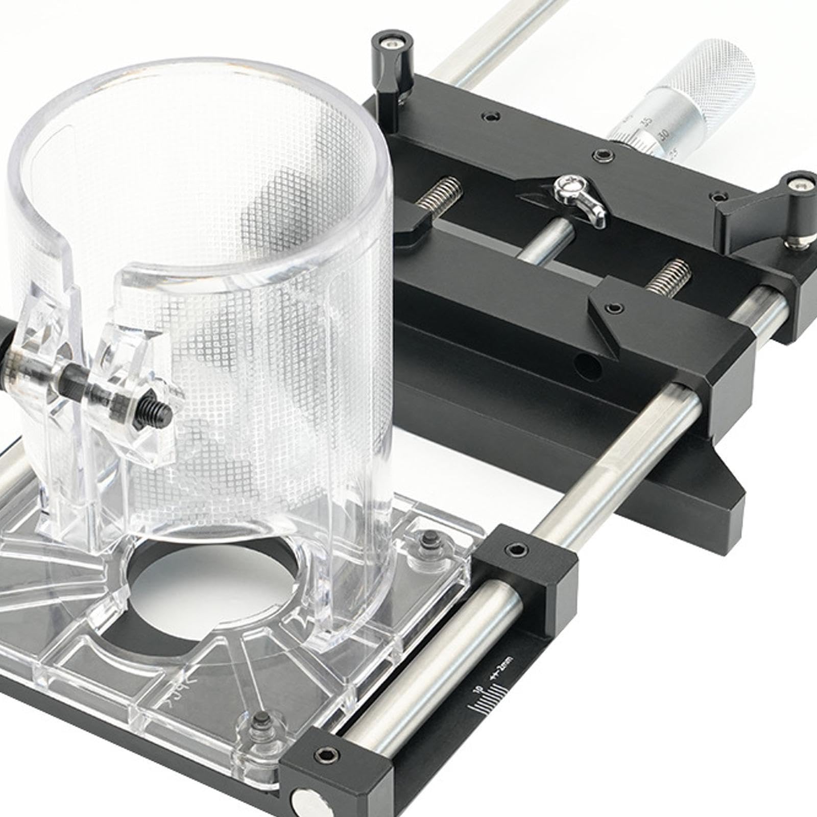 Base per fresatrice personalizzabile, utensile per scanalatura regolabile, progettato per tagli e scanalature precisi del legno. Staffa per scanalatura per fresatrice,