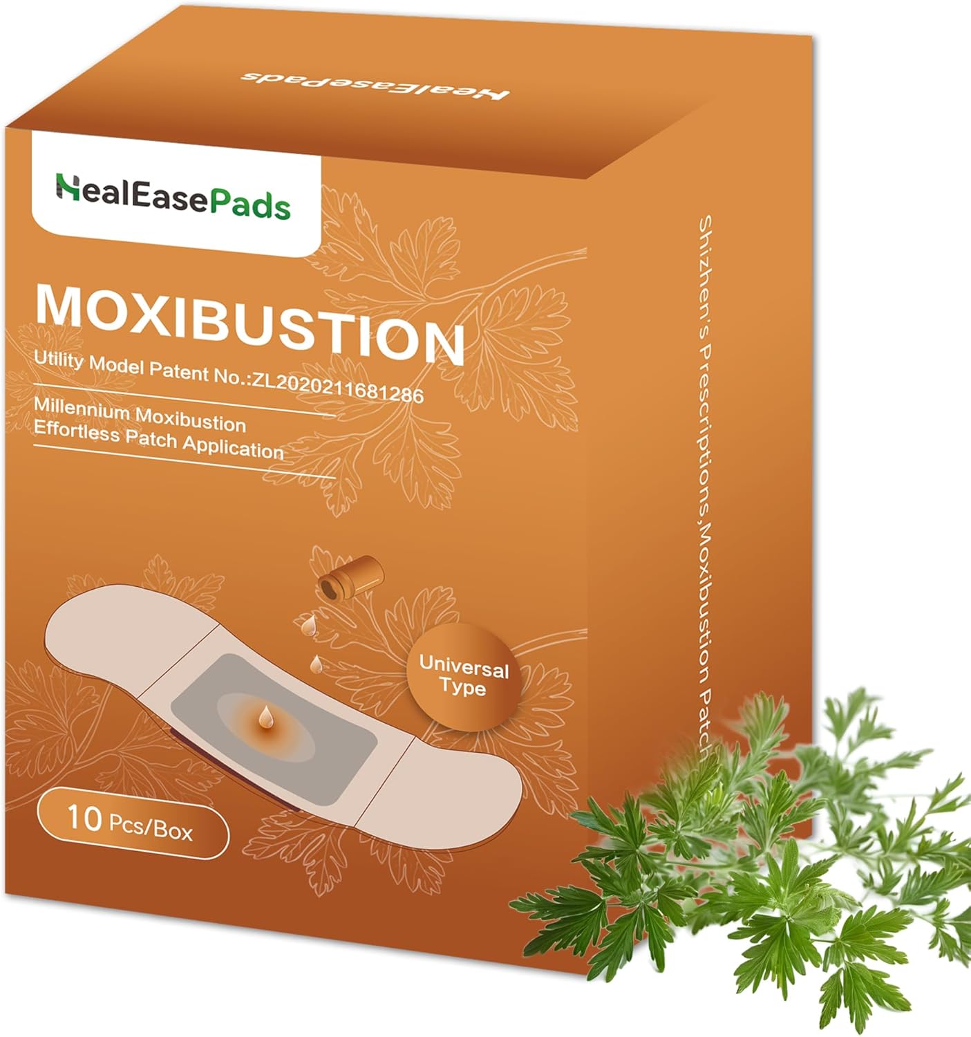 Mugwort Essential Oil Heating Pain Patch, Period Cramps Menstrual Pain Relief Heat Patches; Back, Join,Knee Ache Therapy - Natural Alternative to Lidocaine ICY Hot, FSA or HSA Eligible