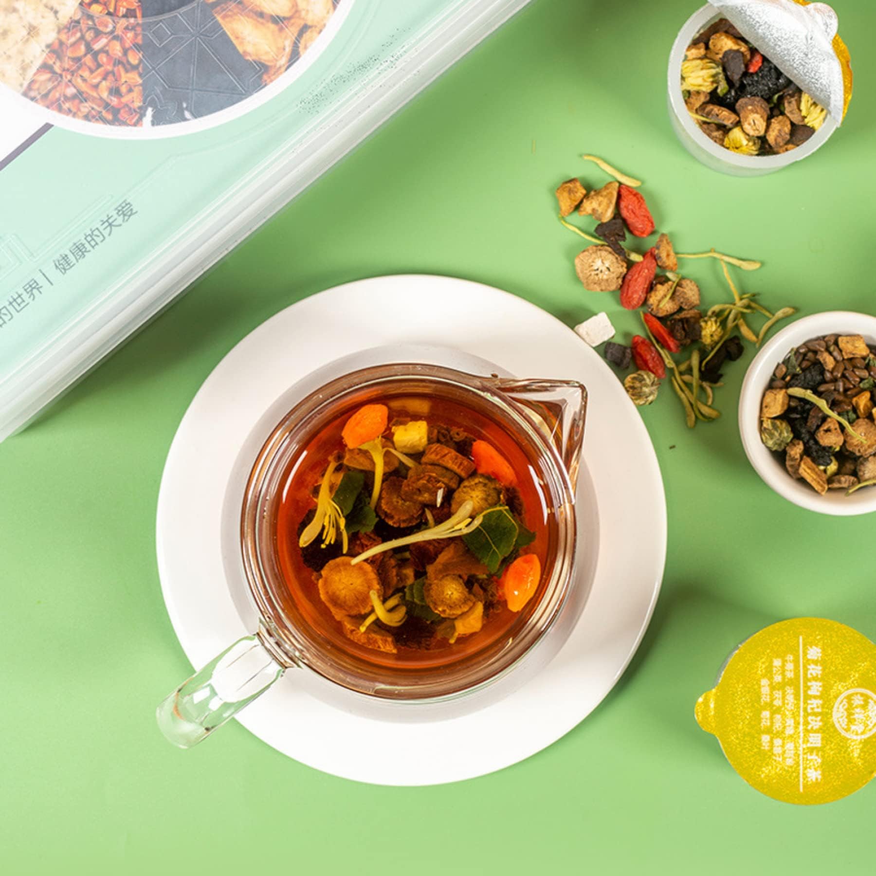 Premium-Zutaten Goji-Beeren, Cassia Etc. Kombination Kräutertee 600g (20g * 30) / 21,16oz Für Einen Gesunden Lebensstil