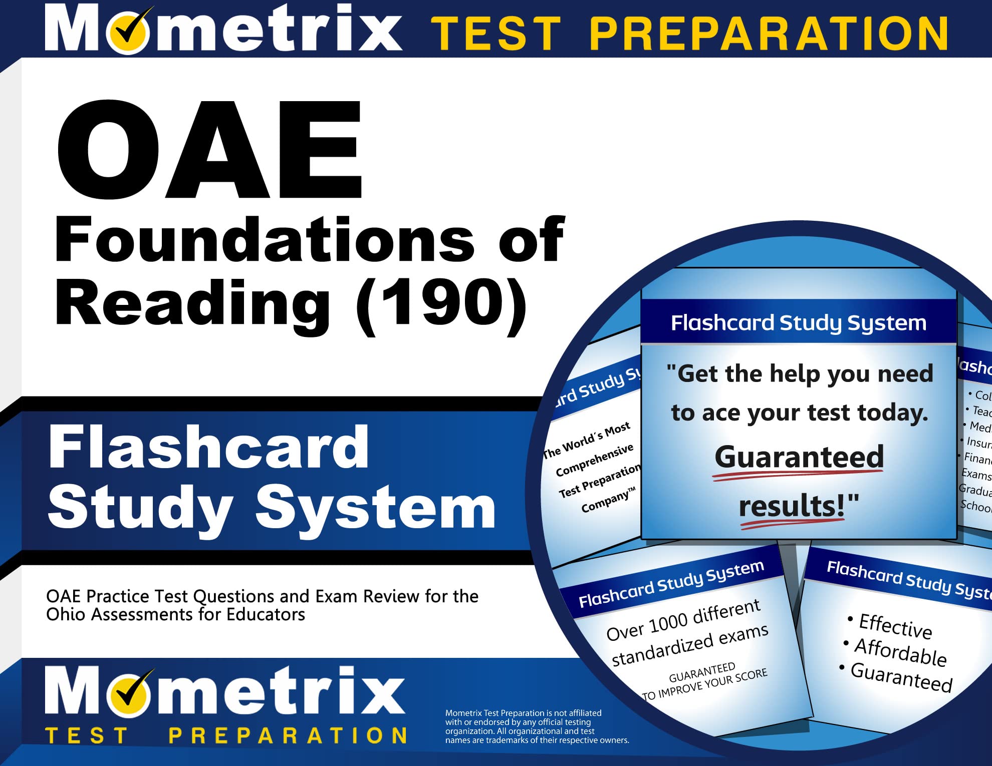 OAE Foundations of Reading (190) Flashcard Study System: OAE Practice Test Questions and Exam Review for the Ohio Assessments for Educators