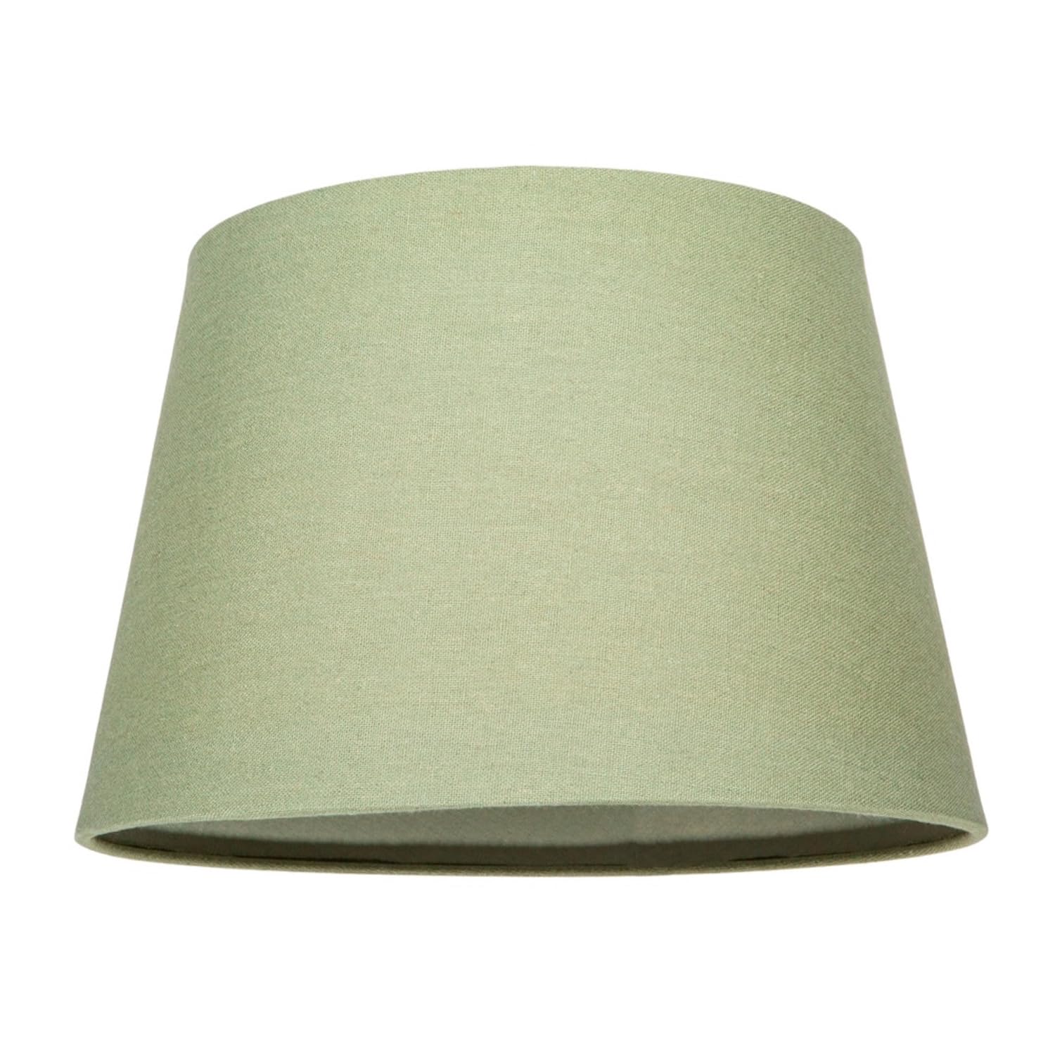 Classic and Traditional 10 Inch Olive Green Linen Fabric Drum Table or Pendant Lamp Shade 60w Maximum | Inner Cotton Lining by Happy Homewares
