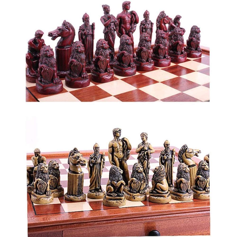 Juego De Ajedrez De Madera Para Niños Y Adultos – Tablero De Doble Cara Y Piezas Tridimensionales, Ideal Para Viajes