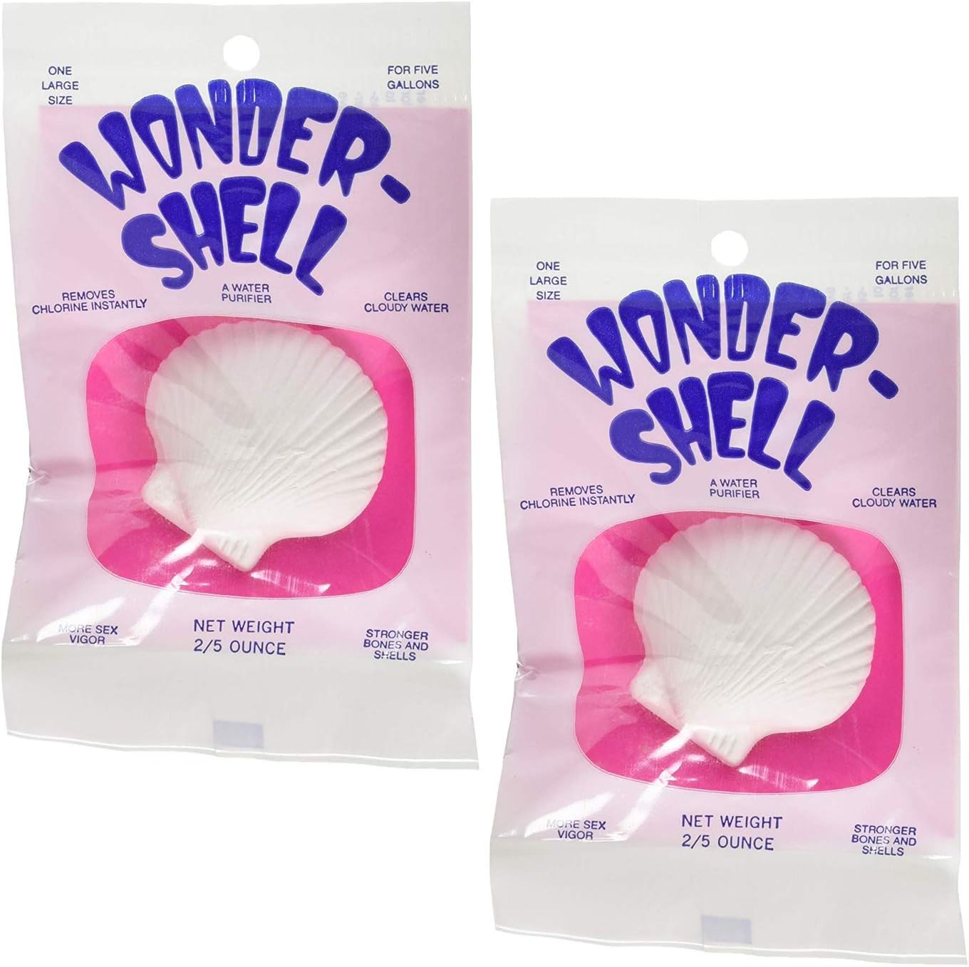 (2 Pack) Weco Wonder Shell Natural Minerals, Large, for a Total of 2 Large Shells