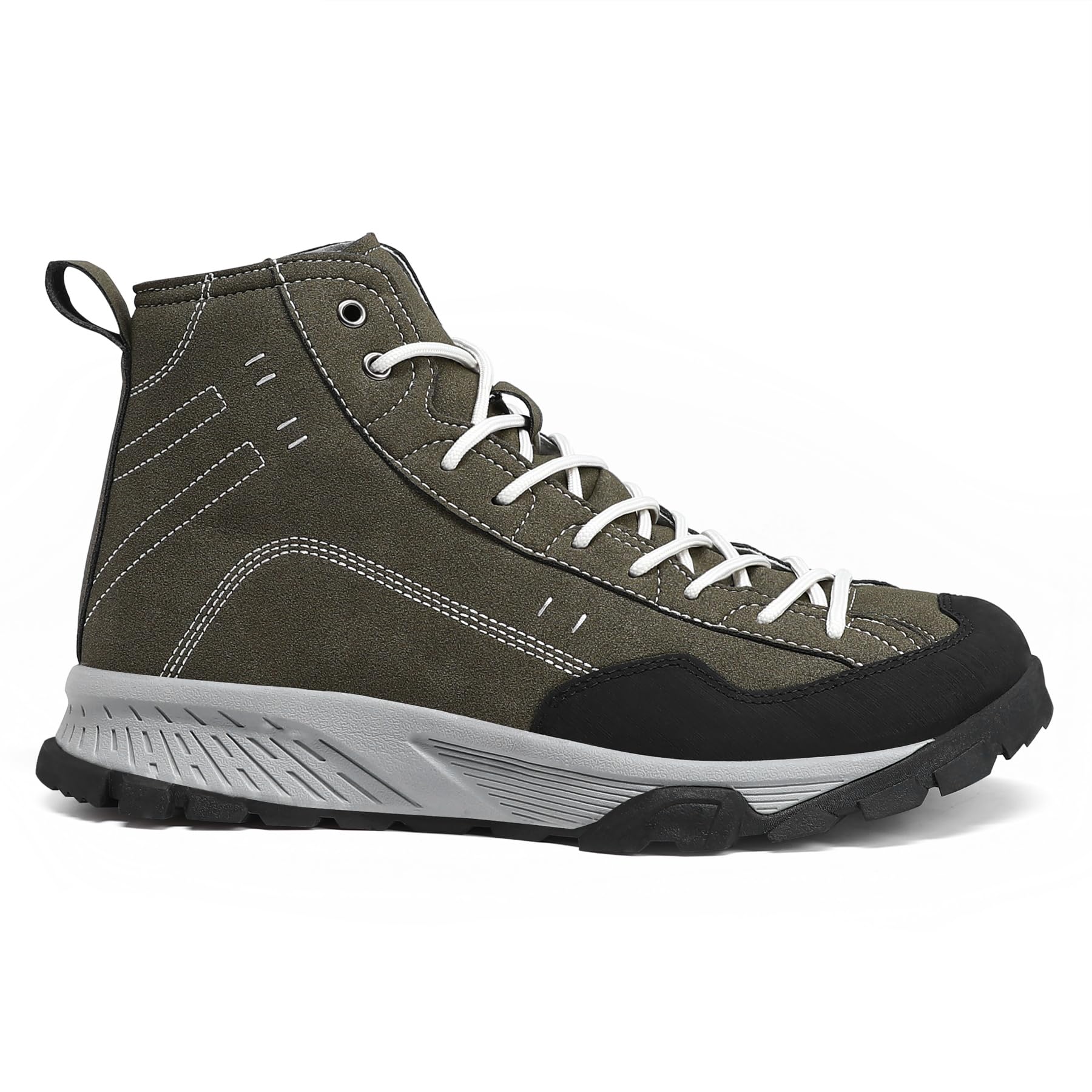 YOUTHUP Chaussures marche homme montantes antidérapantes | Dessus résistant doublure aérée semelle crantée adhérence stable style urbain pour marche ville et sorties nature légères