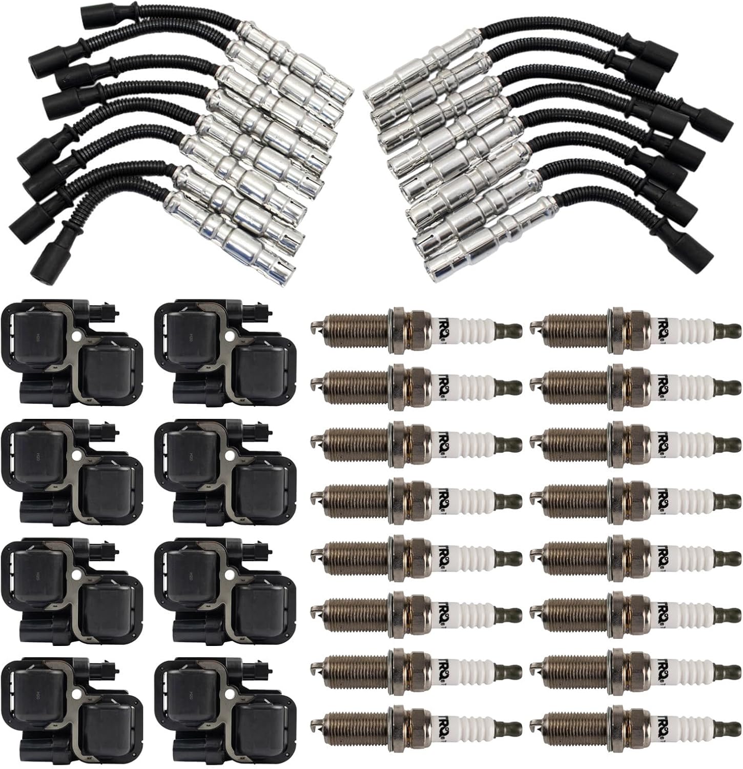 Ignition Coil and Spark Plug Kit 25 Piece Iridium Spark Plugs Compatible with 1998-2005 Mercedes-Benz CL500 1998-2002 E430 1999-2001 ML430 2002-2008 G500 2003-2006 CLK500 2003-2006 E500