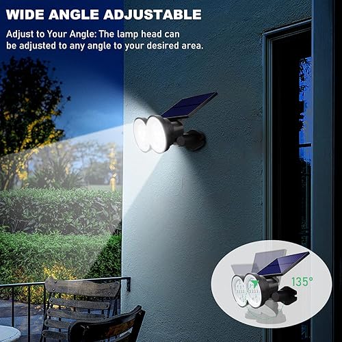 Miniatura 4 de K KASONIC - Focos solares de paisaje al aire libre, luz de pared RGBW que cambia de color y luz de tierra, luz de seguridad multicolor impermeable