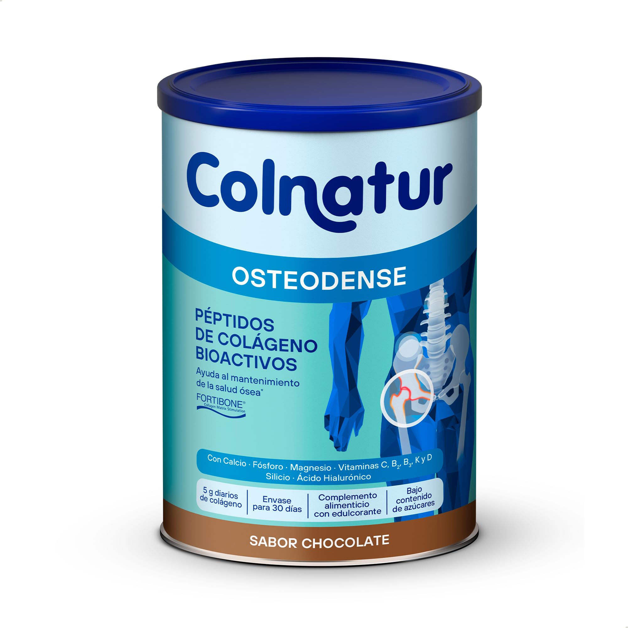 Colnatur Osteodense Chocolate | 288g | Colágeno con Magnesio, Ácido Hialurónico y Vitamina C para Huesos y Articulaciones