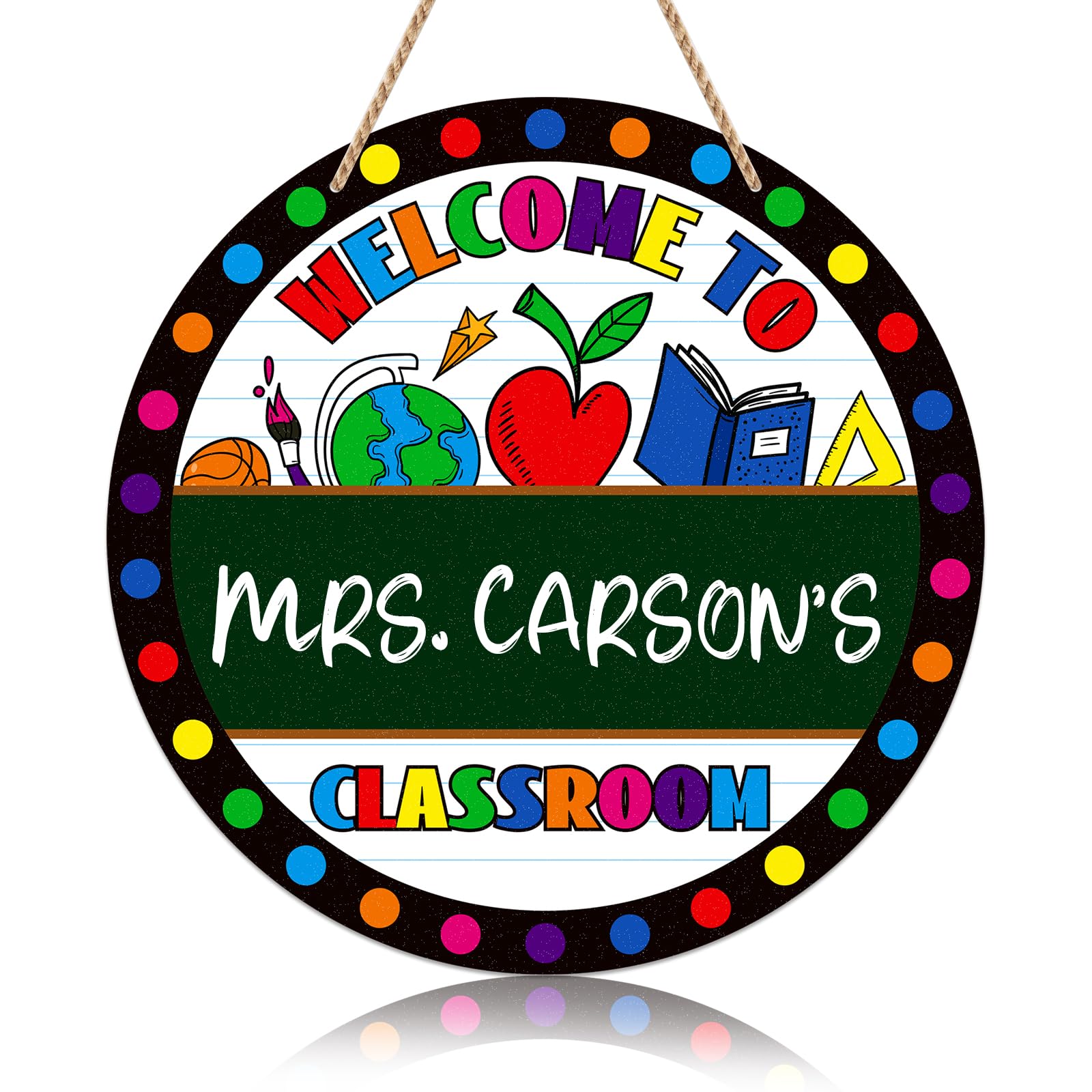 amazon-com-facraft-welcome-sign-for-classroom-door-decorations-11-5-personalized-teacher-door-sign-classroom-door-hanger-sign-welcome-to-our-classroom-hanging-signs-for-back-to-school-teacher-supplies-office for Classroom Door Signs Free Printable Amazon.com : FaCraft Welcome Sign for Classroom Door Decorations 11.5