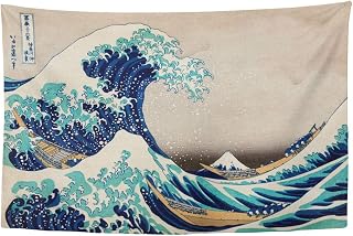 YongColer The Great Wave Japan Tapestry, Wall Decor Art Tapestry Hanging for Living Room Kitchen Outdoor Dorm Bedroom, 60 X 40 Inches