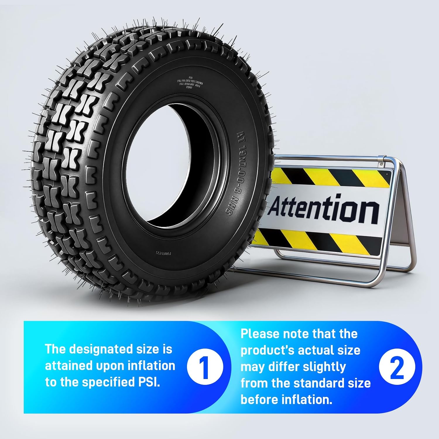TRIBLE SIX 19x7-8 ATV UTV Tires,19x7x8 Mini Bike Tires, 4PR All-Terrain Mud & Trail Tire, Heavy Duty Tubeless, Non-Directional Tread, Set of 2