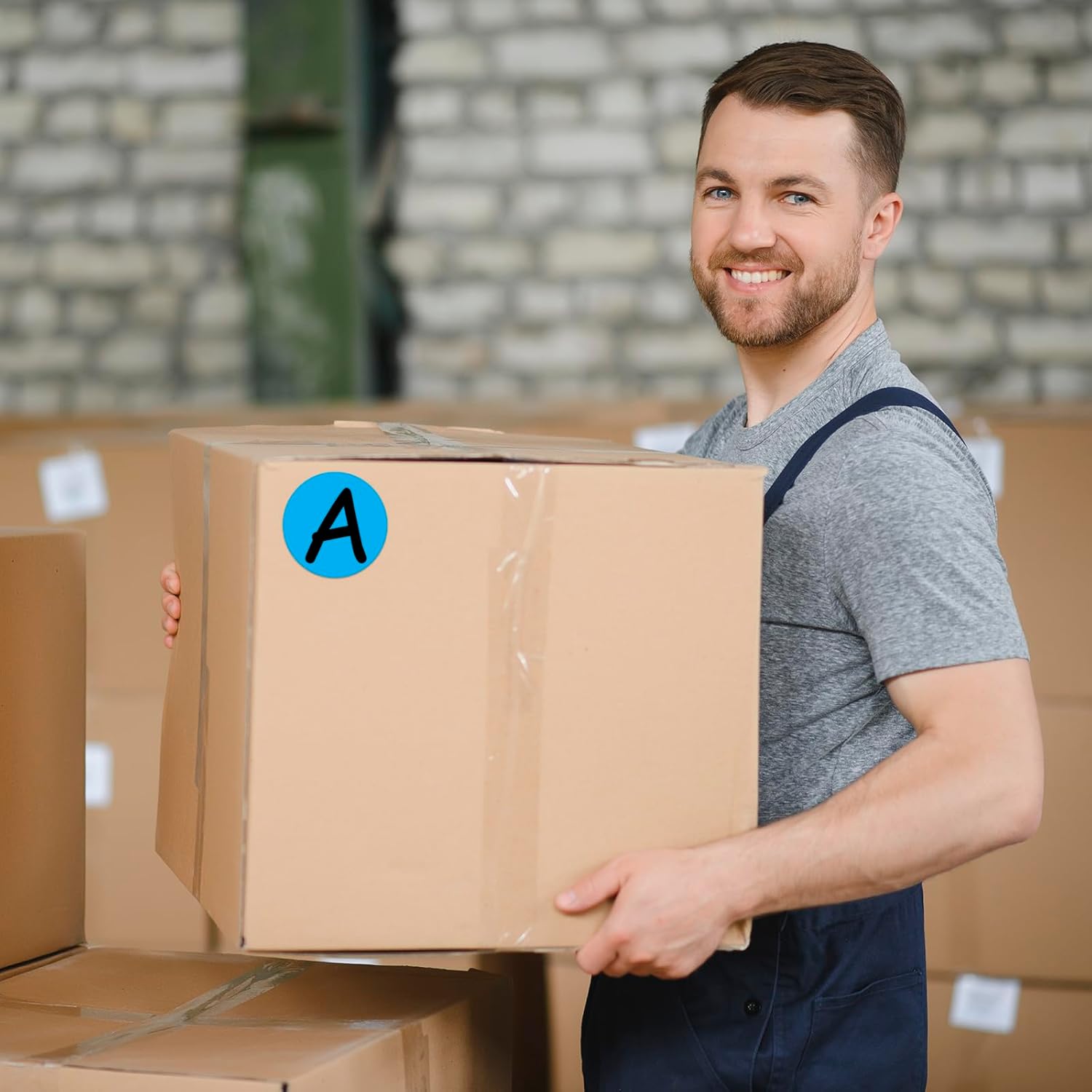 Pack of 500 Round Color Coding Circle Dots Stickers Labels (3", Blue) - Image 4