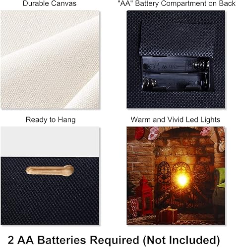 Miniatura 5 de NIKKY HOME LED - Lienzo decorativo navideño