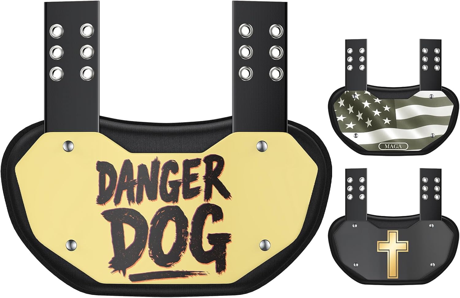 Football Back Plate,High Impact Foam Padding with Breathable Design, Hard Shell Rear Lower Back Protector for Youth and Adults