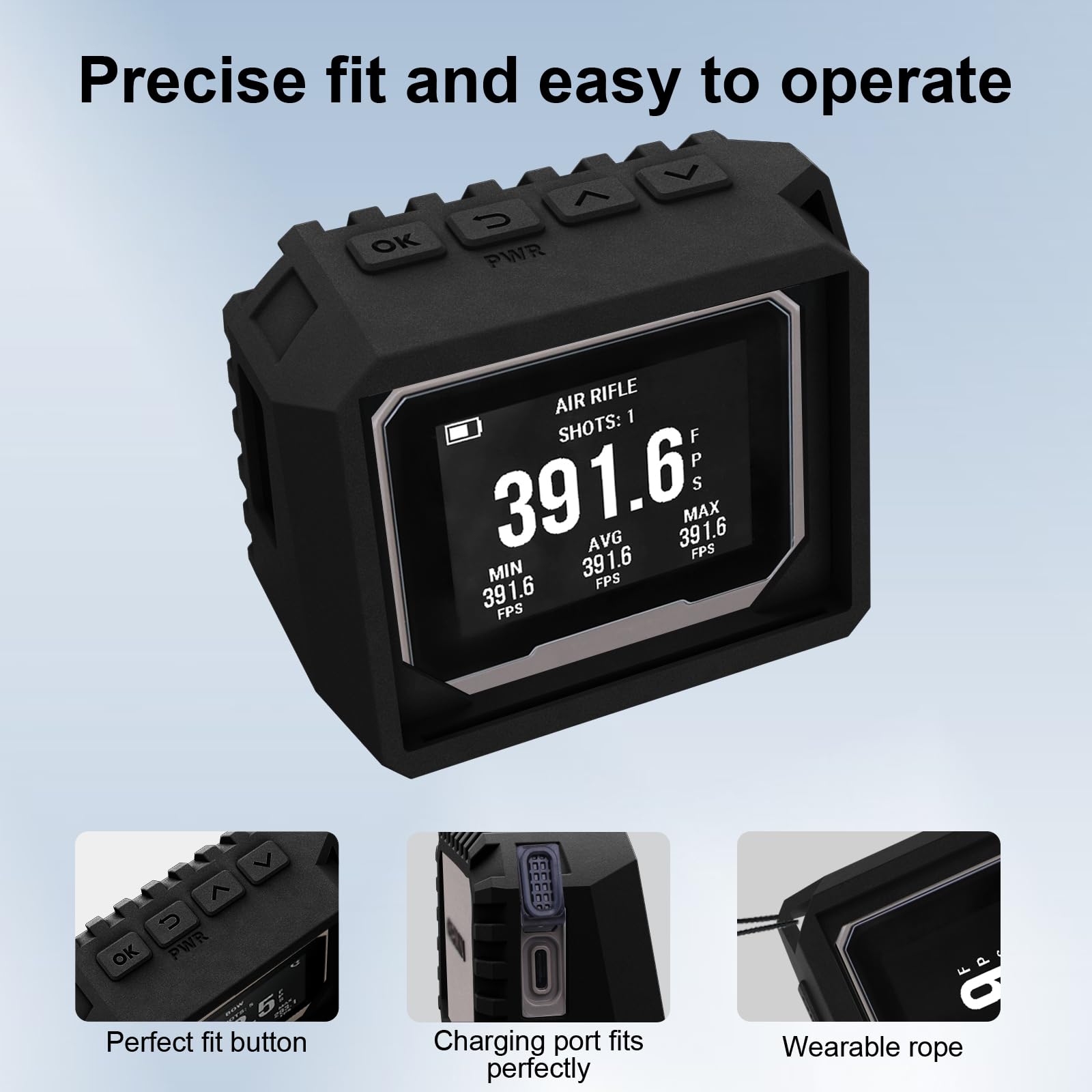 Silicone Protective Case For Garmin Xero C1 Pro Chronograph - Full Coverage Shockproof Cover