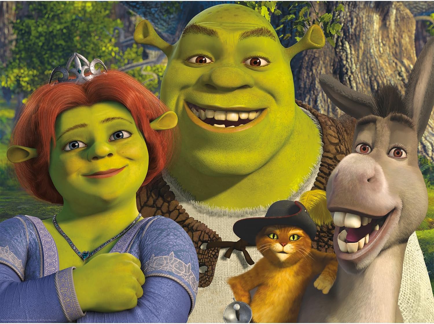 Aquarius Shrek Family 500pc Puzzle (500 Piece Jigsaw Puzzle) - Glare Free - Precision Fit - Officially Licensed Shrek Merchandise & Collectibles - 14x19 Inches