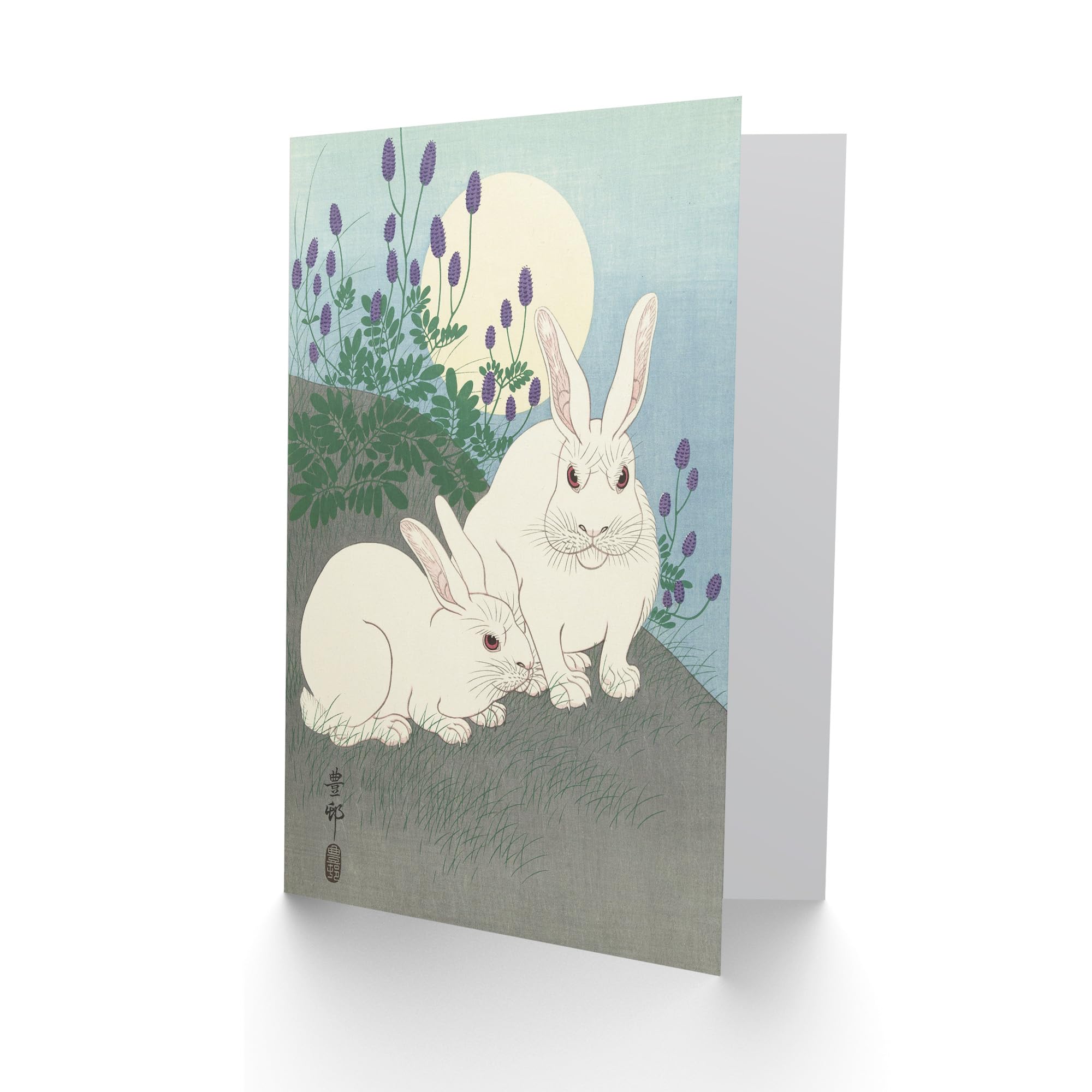 Artery8 Grußkarte „Gruppe Von Reihern“ Nach Ohara Koson – 17,5x12,5 Cm, Blanko, Mit Umschlag