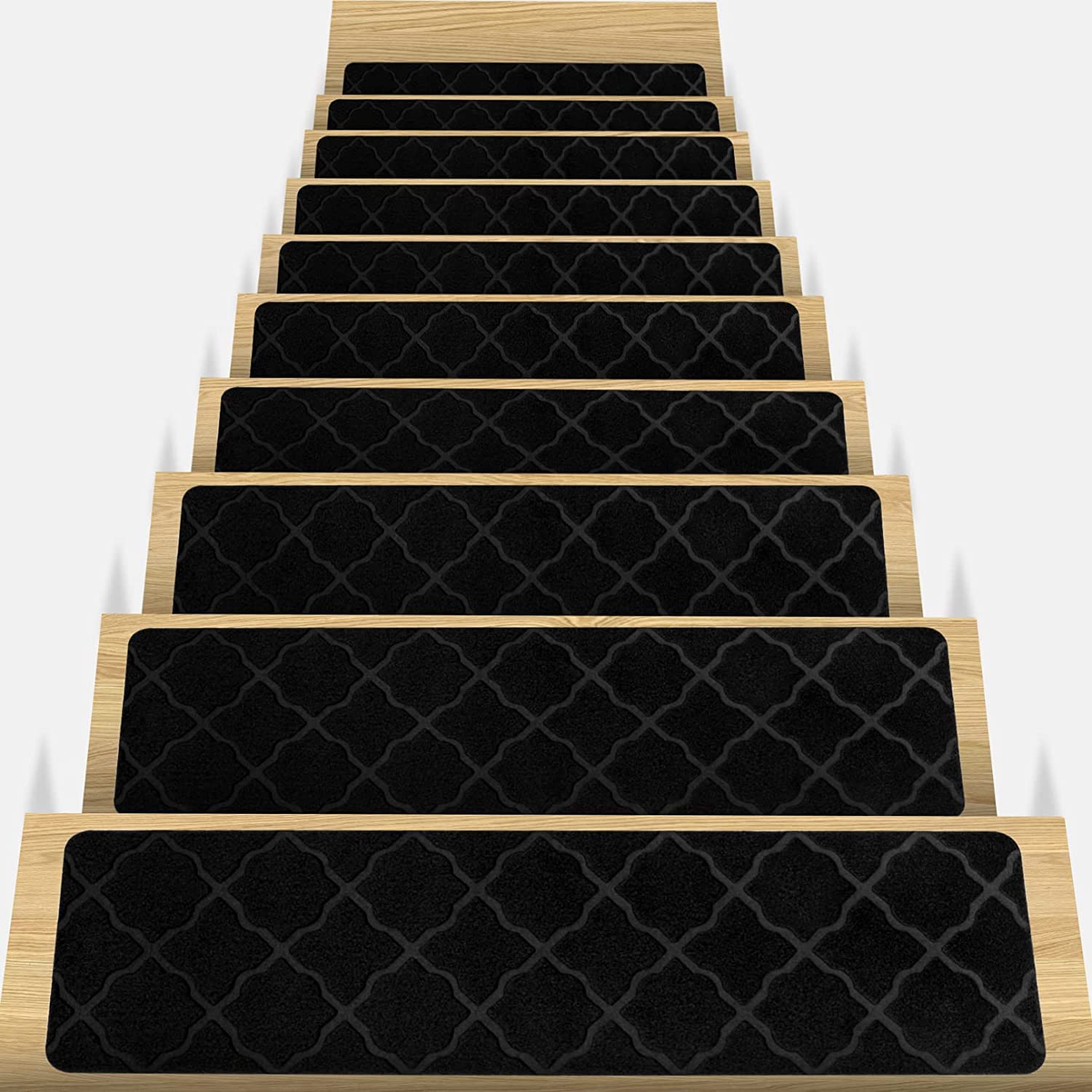 Alfombra antideslizante para escaleras que protege a niños y mascotas en casa