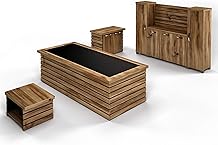 87-дюймовый набор деревянной офисной мебели из 4 шт. | представительский стол с кожаной подкладкой | большой шкаф для хранения с хромированными ручками и ножками | современный шкаф для файлов | журнальный стол | прочная домашняя рабочая станция фермерского дома