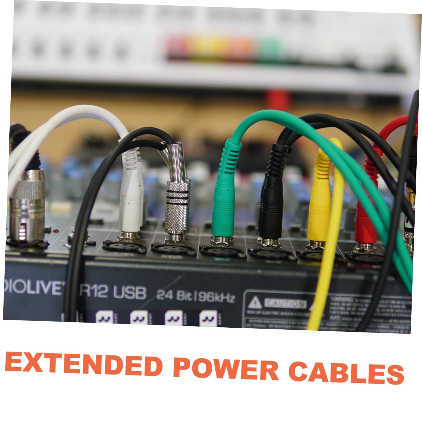 HOMSFOU 12v Dc Power Cord Extension 2pcs 5.5mm 2.1mm Male to Female Connectors for Camera Router Tv