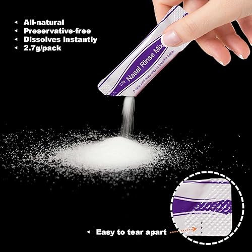 Miniatura 3 de Tonelife Limpiador de nariz de fosas nasales botella de 10oz 300ml limpiador de nariz irrigador alivio de alergias enjuague a presión Neti Pot