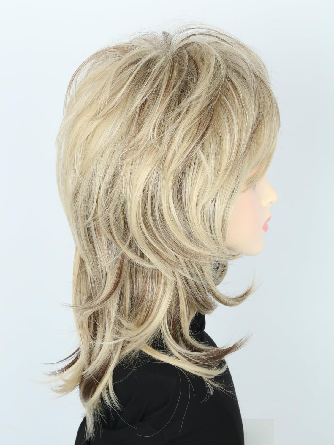 Unisex Long Fluffy Laminated Natural Straight Hair Wave Curl Wigs for 70s 80s Rock Mullet Wig Halloween Costume Cosplay Party Wig - Image 5