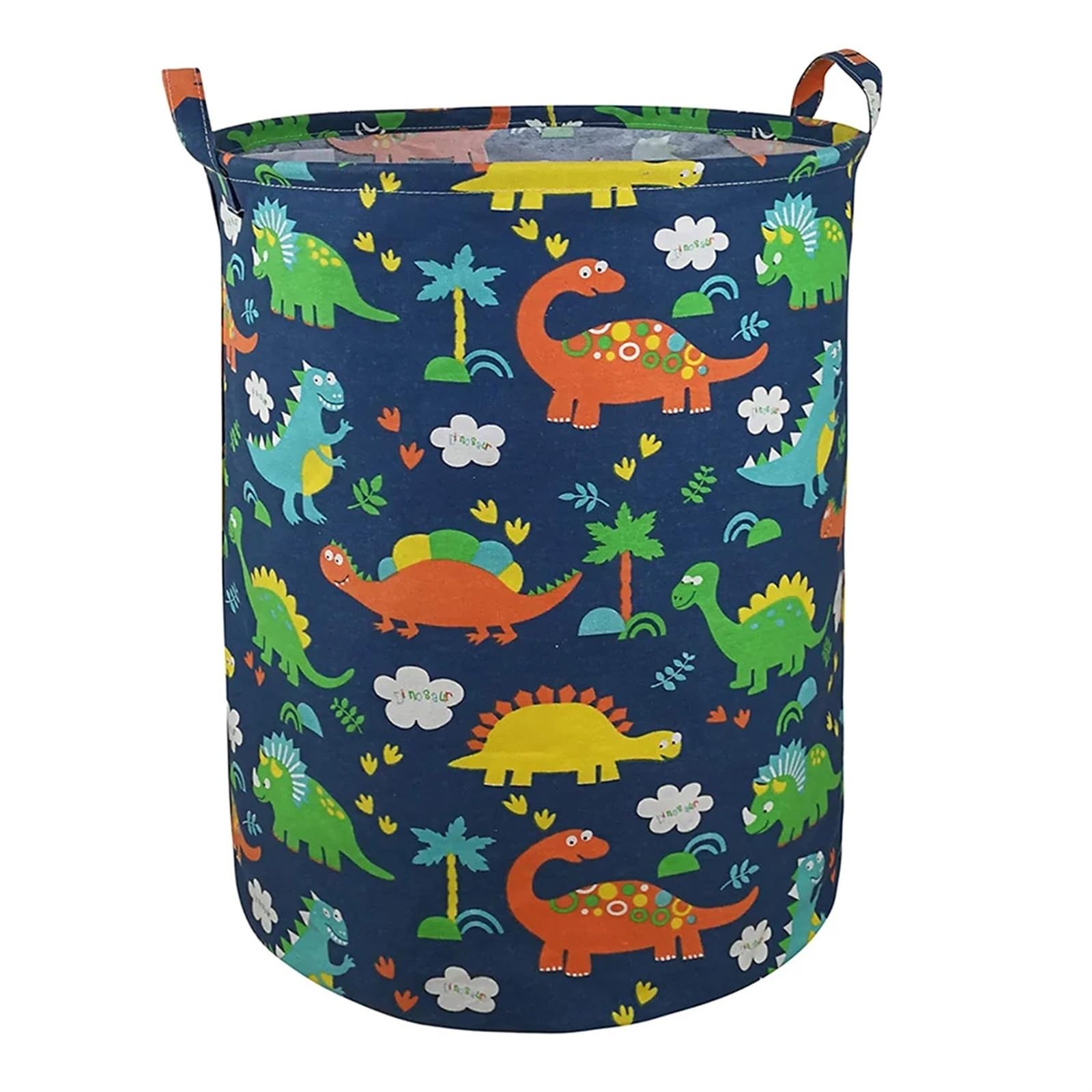 Folding Laundry Basket Household Storage 40x50cm Foldable Canvas Large Dirty Clothes Toys Bag Foldable Hamper With Handles Home
