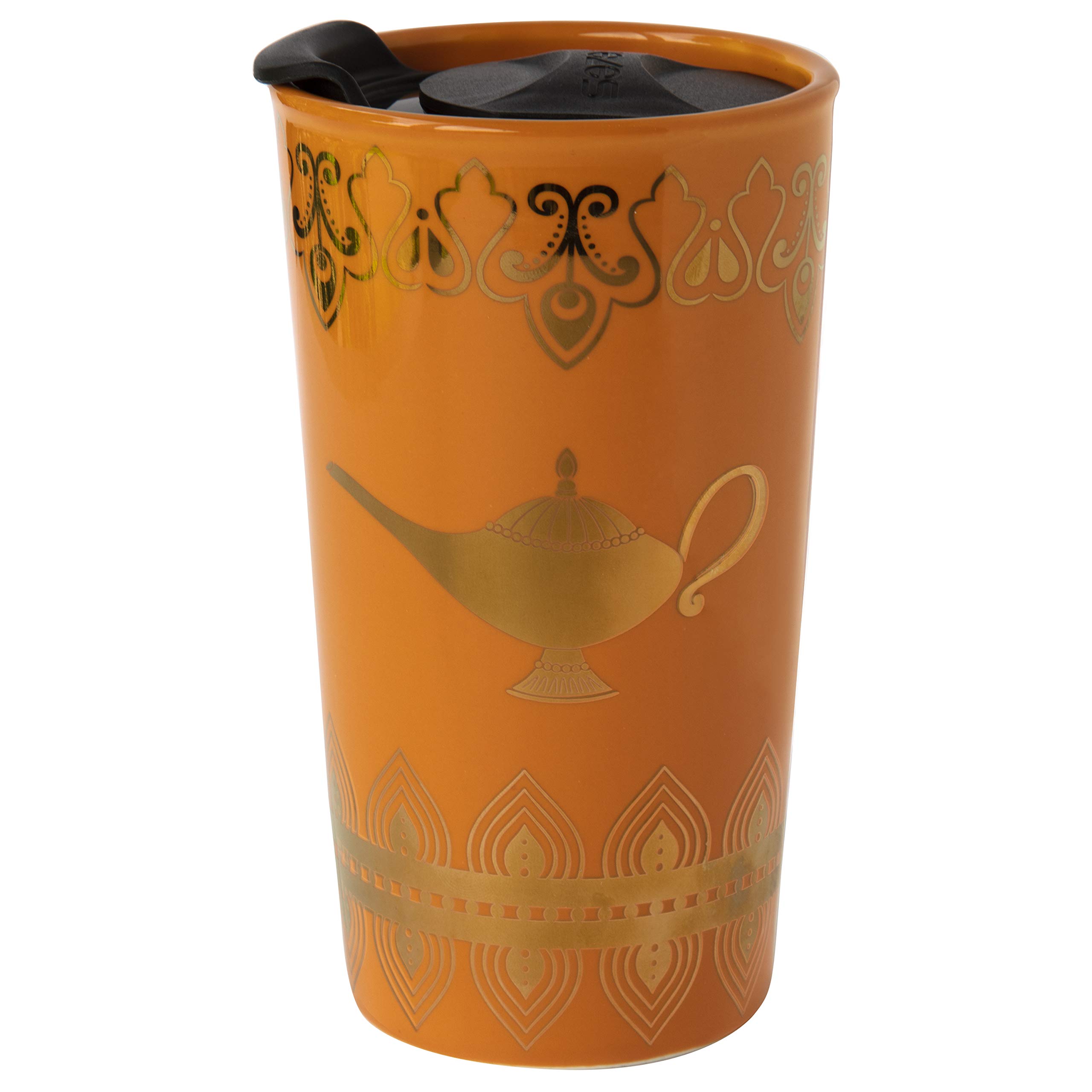 Amazon.com: Disney Aladdin MAKE A WISH Travel Coffee Mug, 16oz - Insulated,  Ceramic To-Go Cup with Lid - Keeps Drinks Hot & Cold For Hours - Gift for  Teens, Adults, Women -