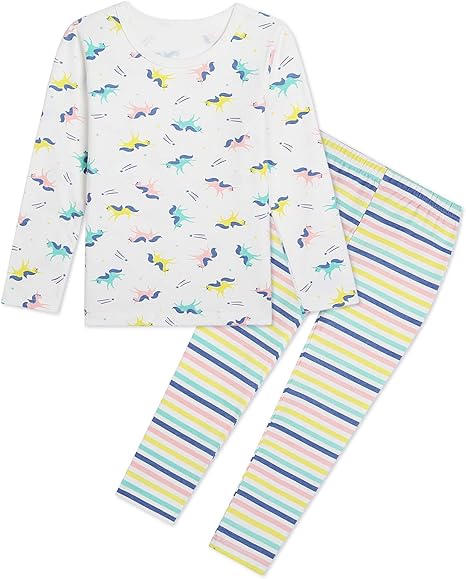 Amazon パジャマ 上下セット Hapipana 女の子 女児 綿 ライクラ 部屋着 寝間着 長袖 パジャマ 2 11歳 子供服 トップス キッズパジャマ カジュアル 肌触りがいい 春 秋 冬 パジャマ 通販