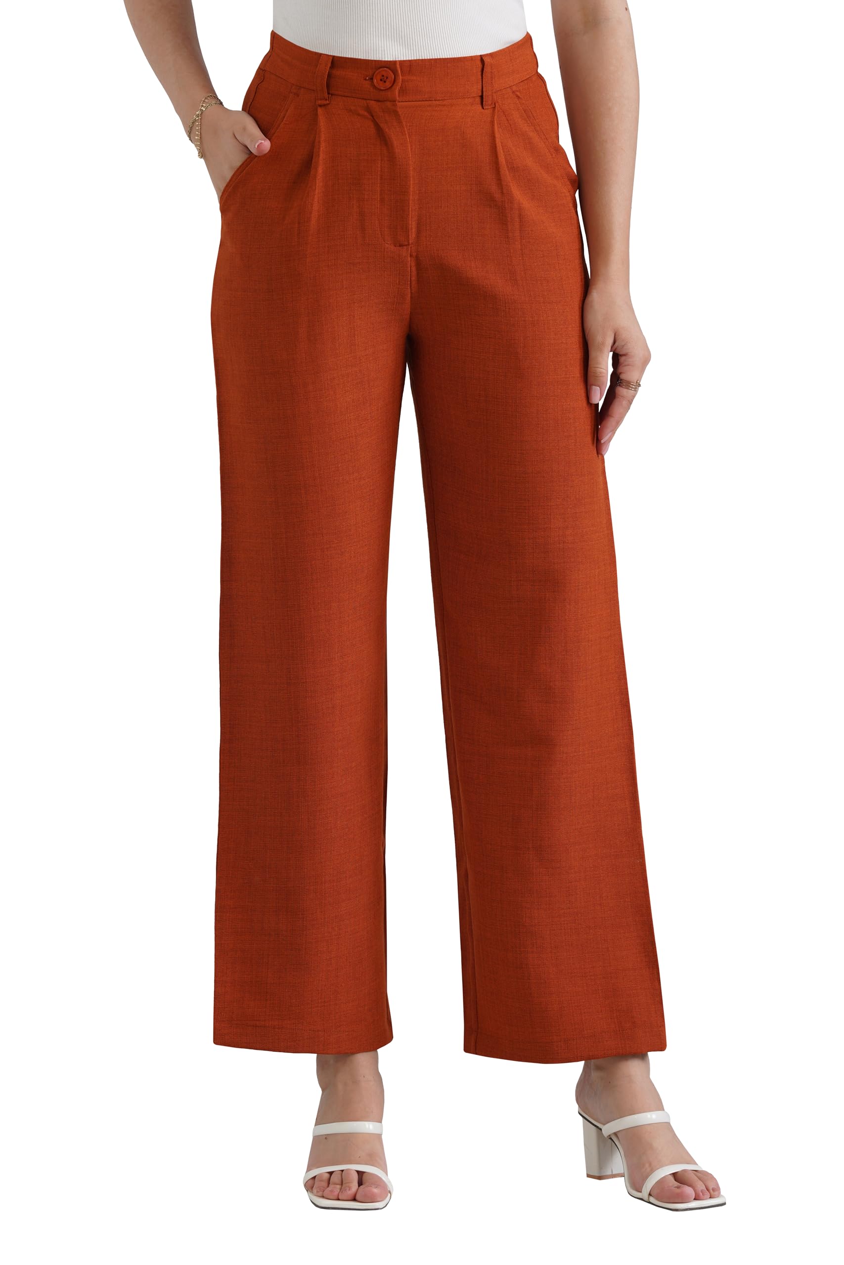 High Waisted Work Pants for Women Slim Fit Business Casual Outfits 2025 Office Slacks Dress Pant Trousers with