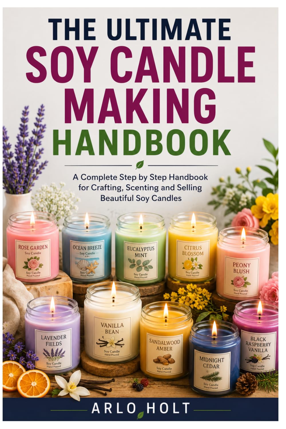 The Ultimate Soy Candle Making Handbook: A Complete Step by Step Handbook for Crafting, Scenting and Selling Beautiful Soy Candles (Creative Pursuits Library)