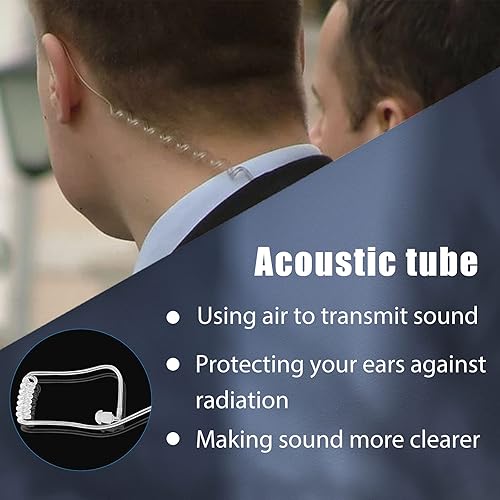 Miniatura 7 de Retevis Radios bidireccionales RT21 (paquete de 10) con auricular (paquete de 10), recargable de largo alcance, radio de 2 vías de negocios de 16