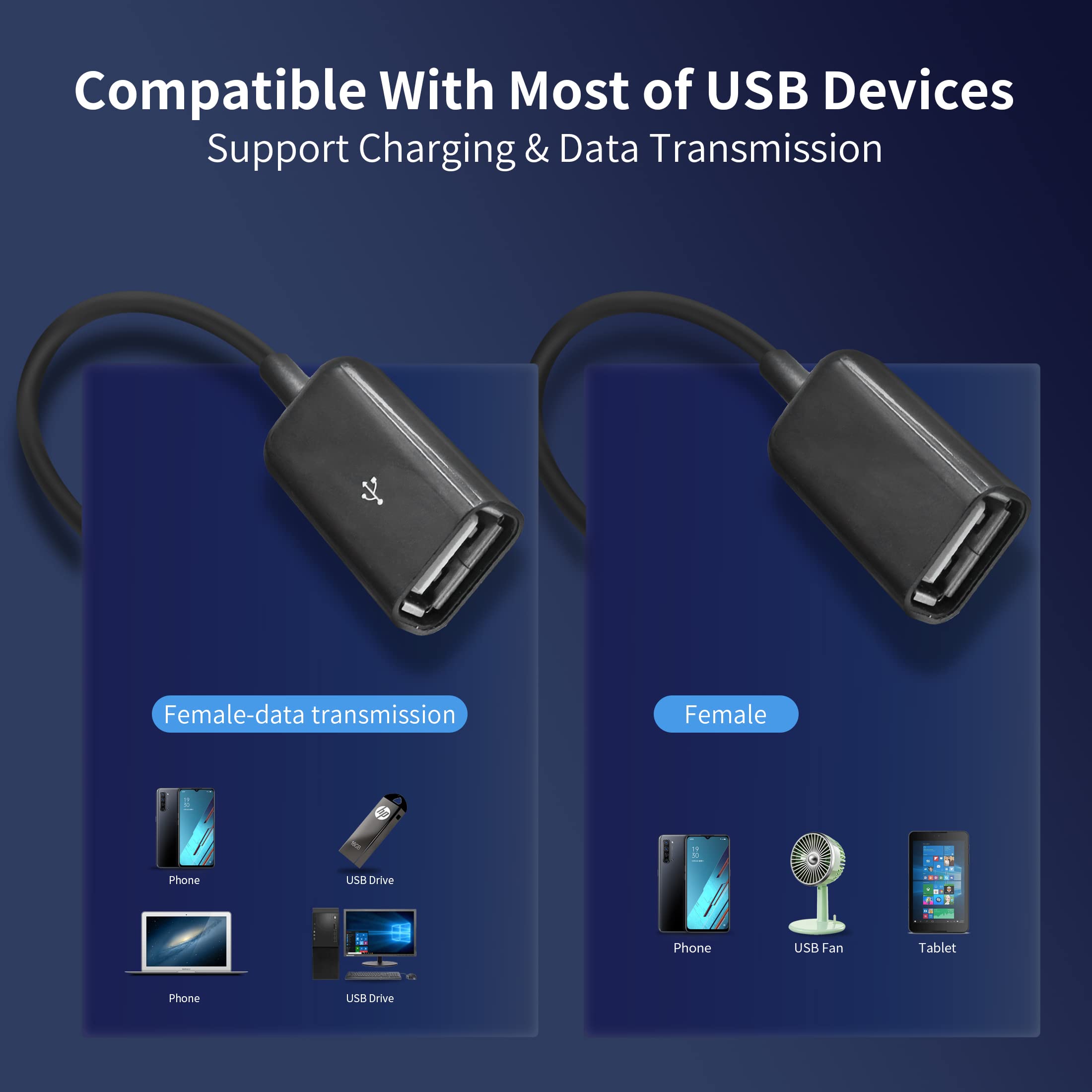 Câble Splitter USB 2.0 - 1 Mâle Vers 3 Femelles, Transfert Données Et Charge, Pour PC, Portable, Console